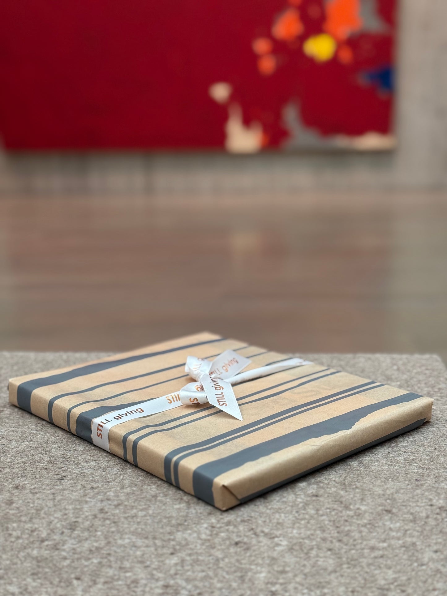 Detailed Photo of Holiday Gift Wrap at Clyfford Still Museum.