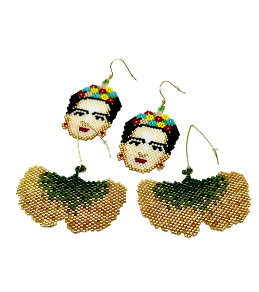 Artisan Glass Beaded Earrings