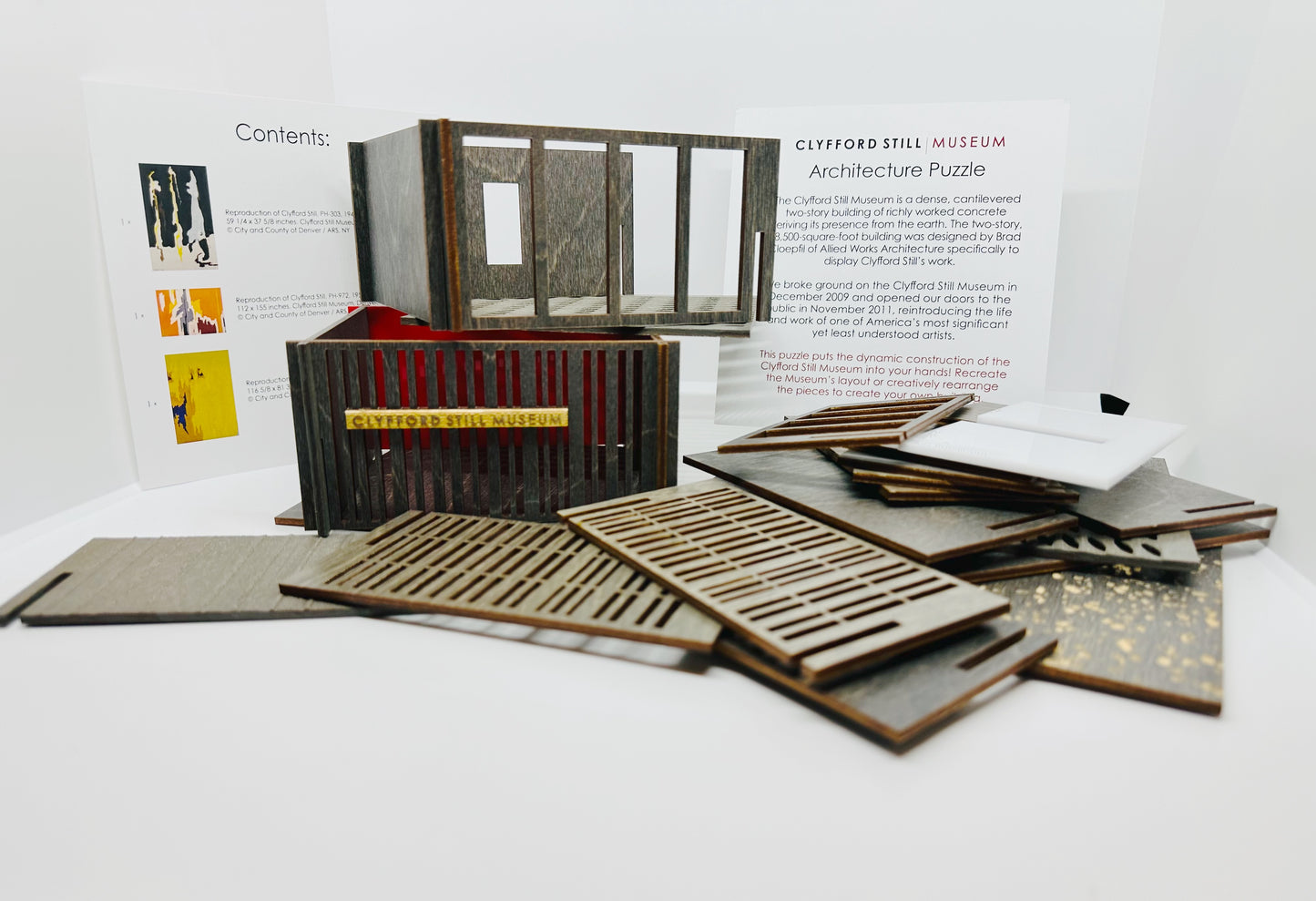 3D Architecture Puzzle Set pieces