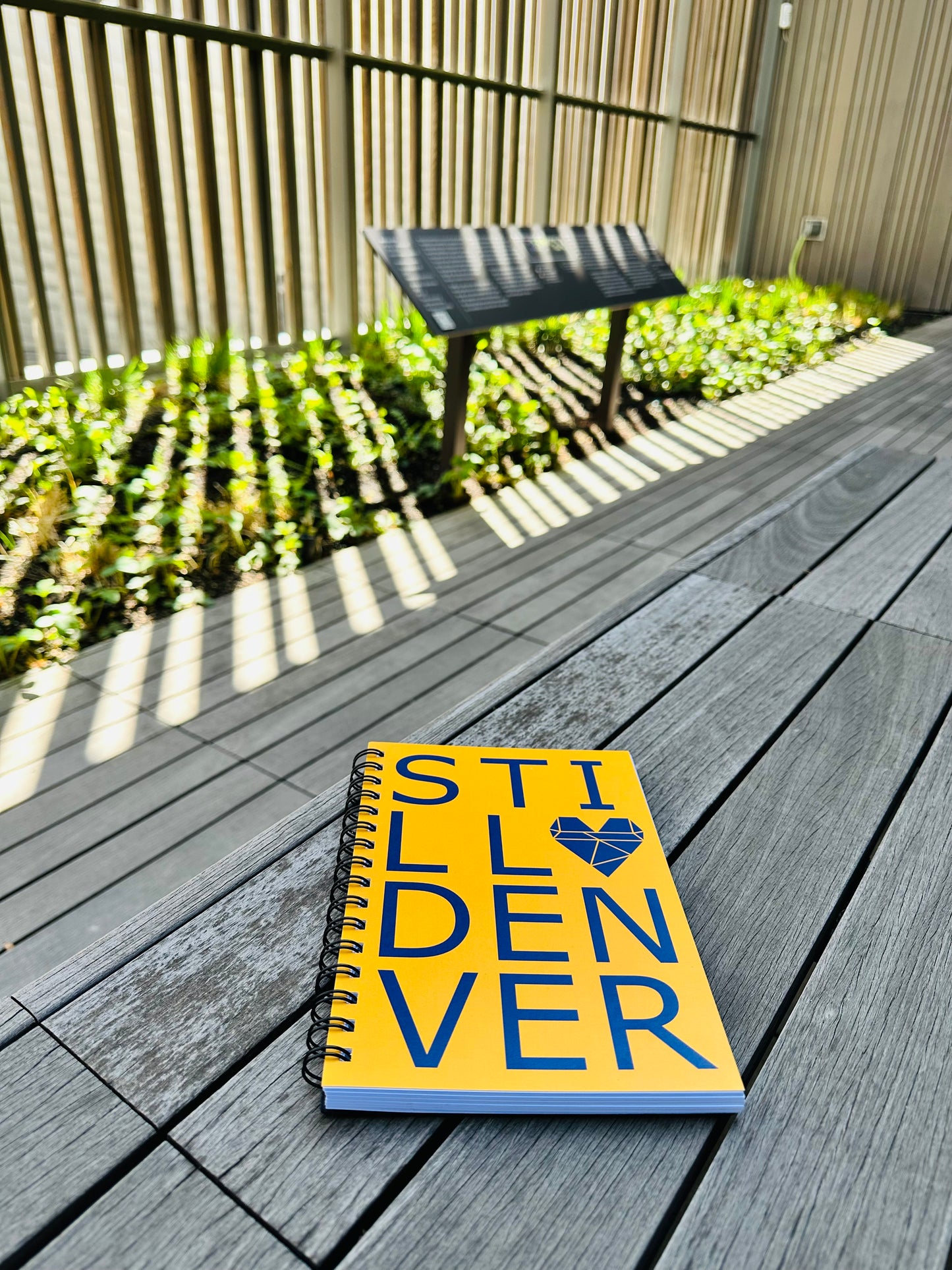 Photograph of Still Denver Notebook on floor.