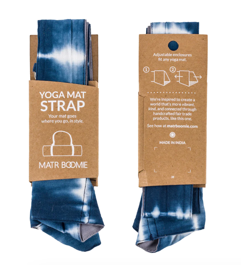 Shibori Tie Dye Yoga Mat Strap