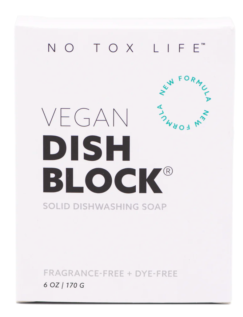 DISH BLOCK® Solid Dish Soap & Moso Bamboo Soap Shelf