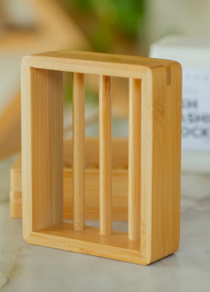 DISH BLOCK® Solid Dish Soap & Moso Bamboo Soap Shelf