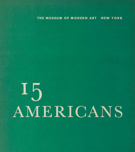 Image of an original 15 Americans Catalog.