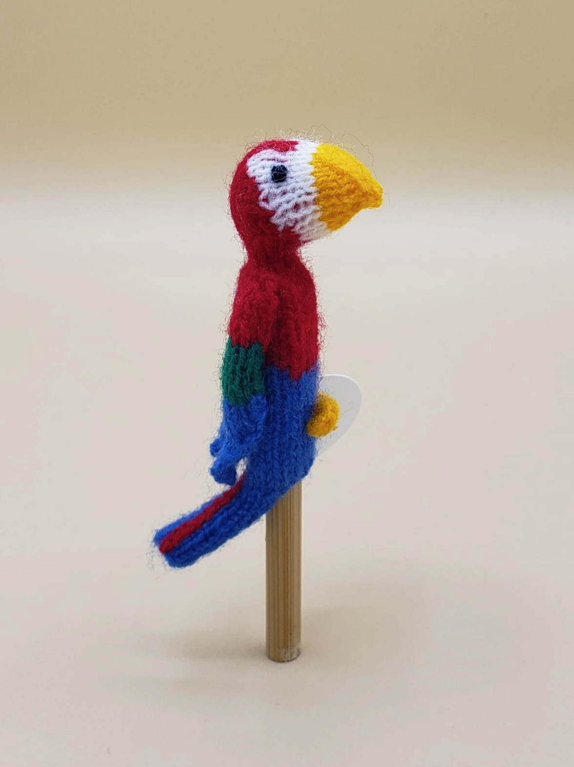 Image of Parrot Hand Knit Puppet.
