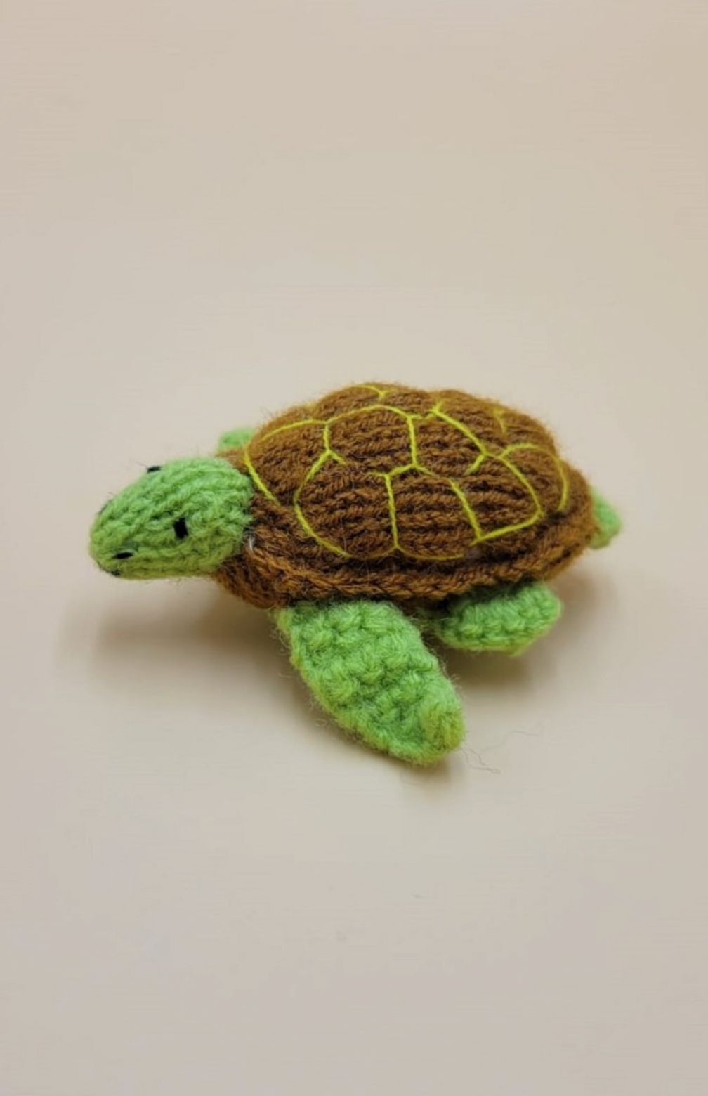 Image of Turtle Hand Knit Puppet.