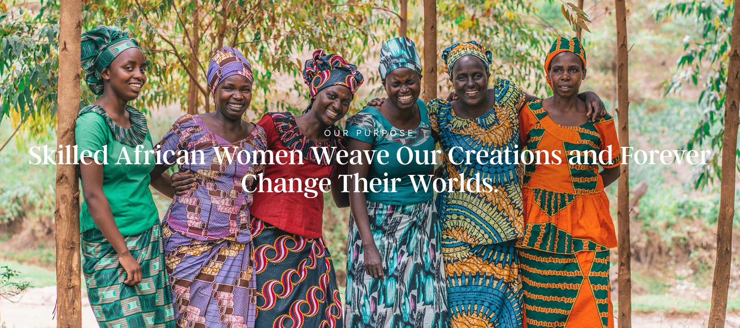 Image showing headline, "Skilled African Woman Weave Our Creators and Forever Change Their Worlds."