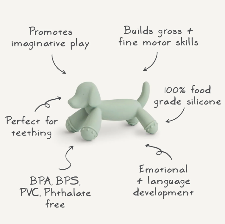 Image of Dog Figurine Teether.