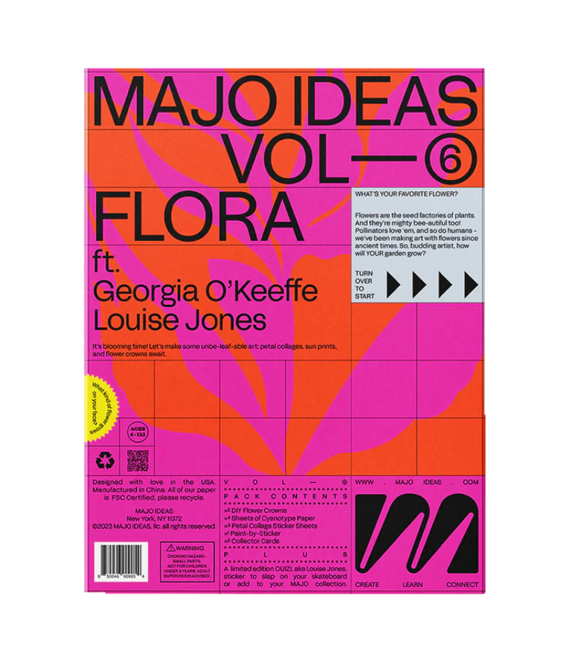 FLORA Activity Book inspired by Georgia O' Keeffe.