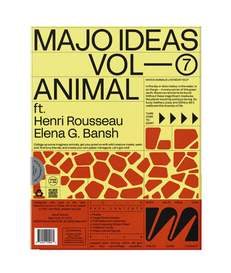 ANIMALS Activity Book inspired by Henri Rosseau.