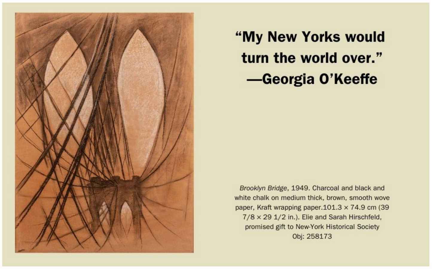 Page describing Brooklyn Bridge.