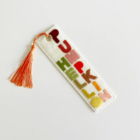 Colorful felt bookmark with tassel