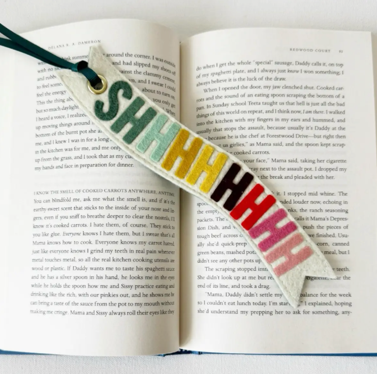 Colorful felt bookmark with tassel