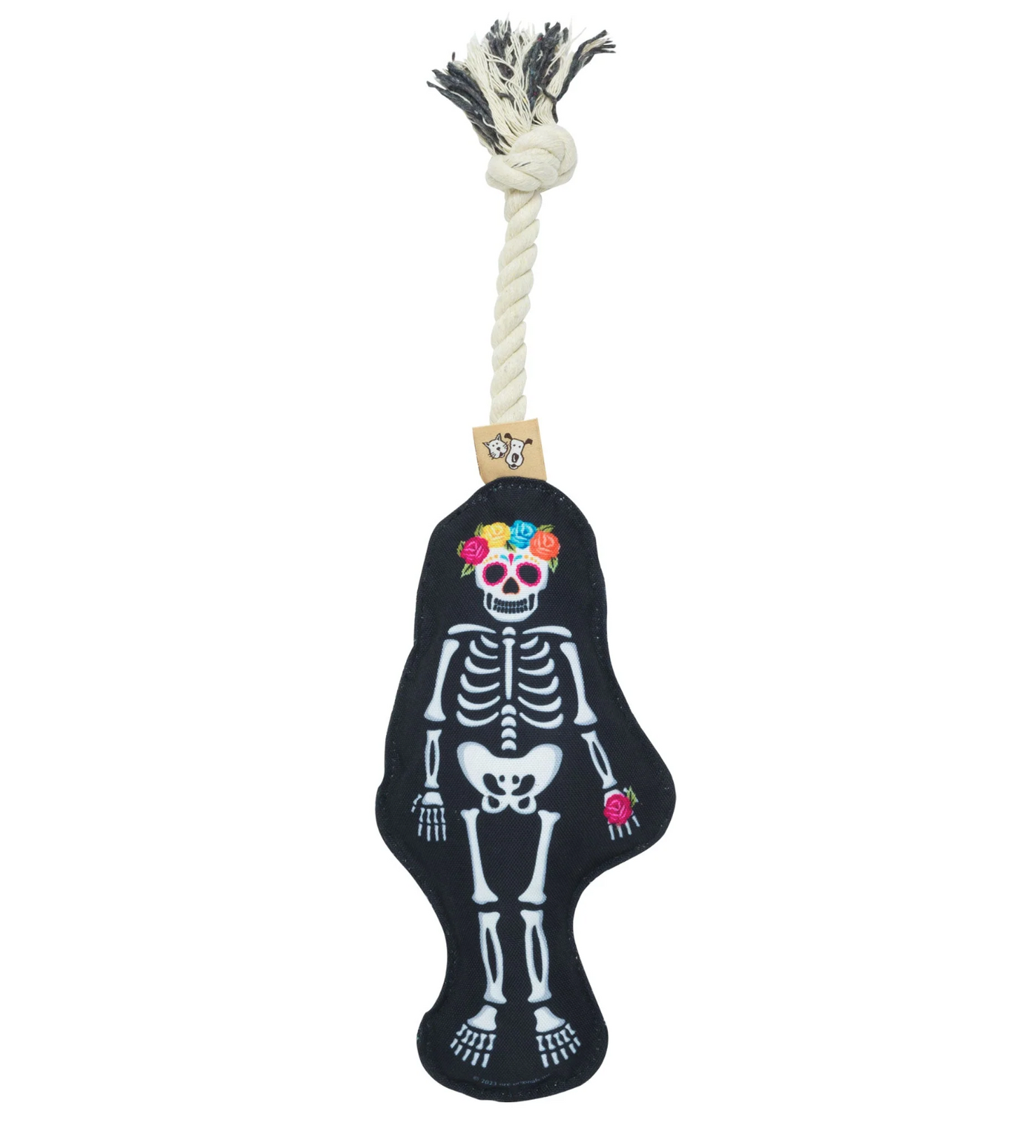 Image of Day of the Dead Dog Rope Toy.