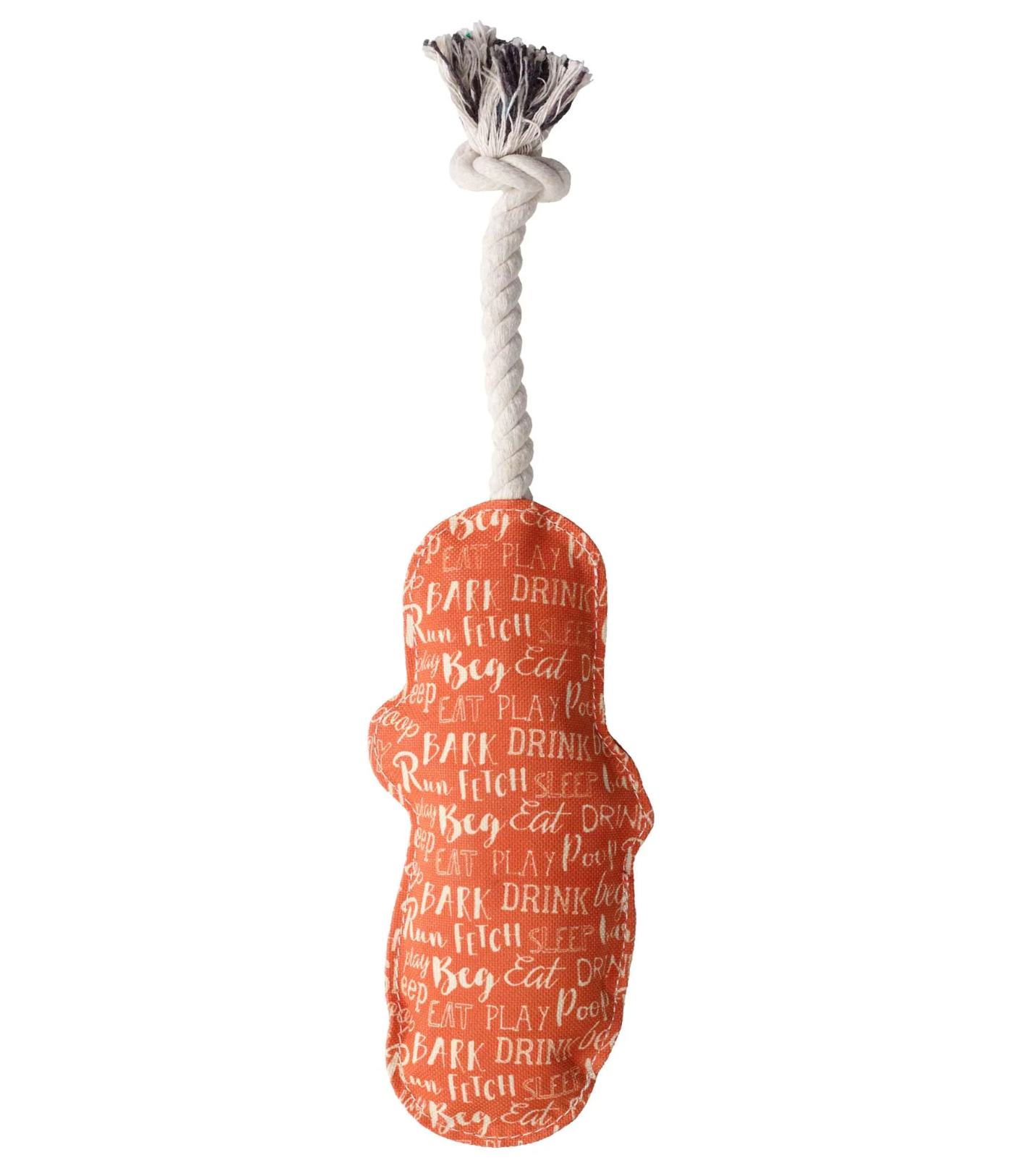 Back of Sneaker Rope Dog Toy.