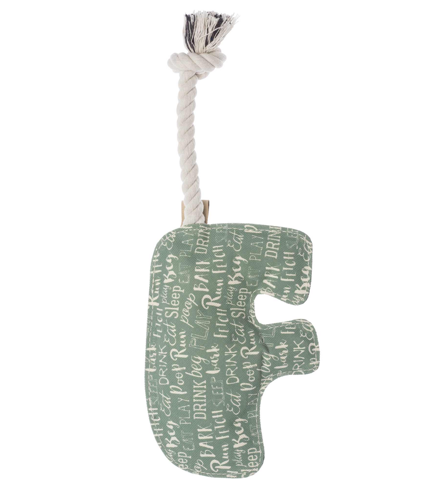 Back of Buffalo Rope Dog Toy.