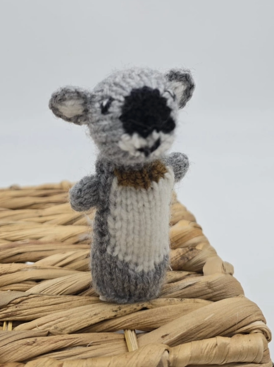 Hand Knit Finger Puppet