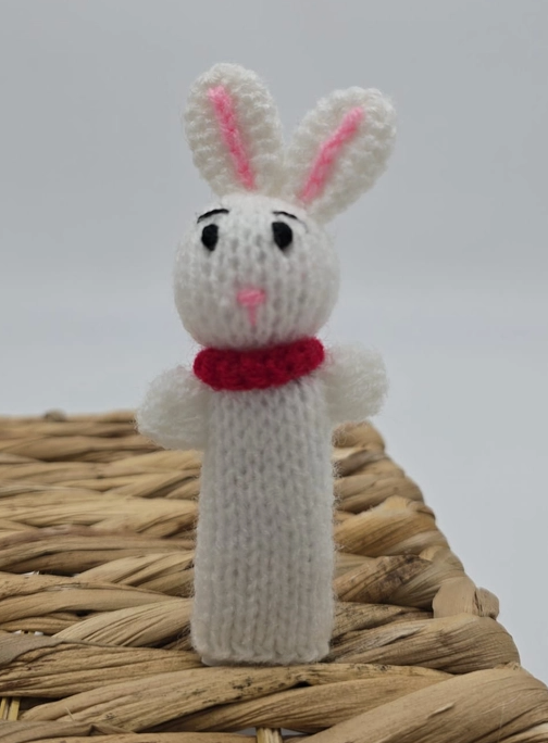 Hand Knit Finger Puppet
