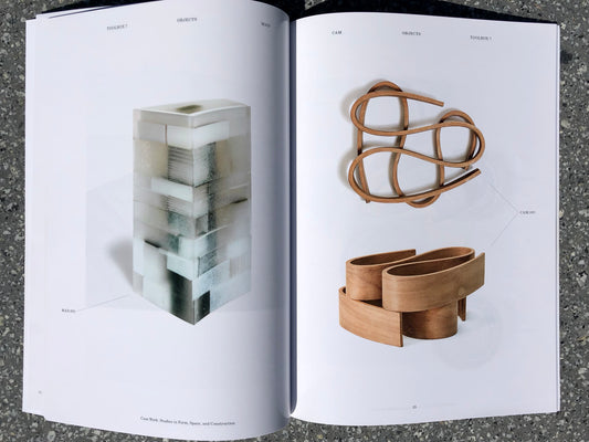 Page 35 from ‘Case Work: Studies in Form, Space & Construction’ featuring two objects