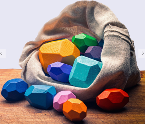 Gentile Stones Wooden Toy (16 pieces)