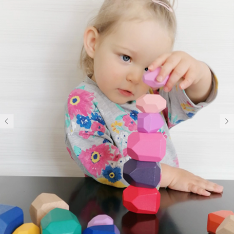 Gentile Stones Wooden Toy (16 pieces)