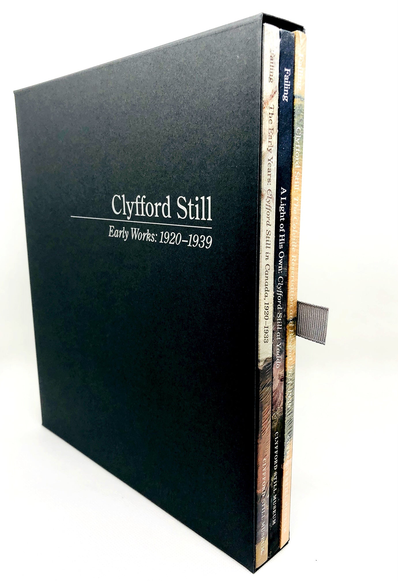 Clyfford Still, Early Works: 1920-1939 Gift Set including ‘A Light of His Own, 1920-1933’, ‘The Colville Reservation and Beyond, 1934-1939’ and ‘The Early Years: Clyfford Still in Canada, 1920-1933’.