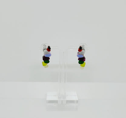 Acrylic ‘Drop Stud’ earrings in soft colors 