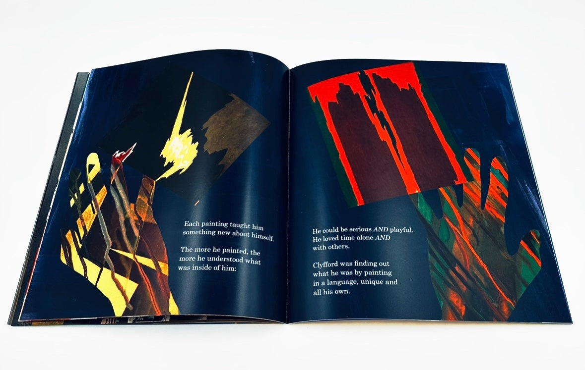 Inside page from ‘Colorfully Courageous Clyfford Still’