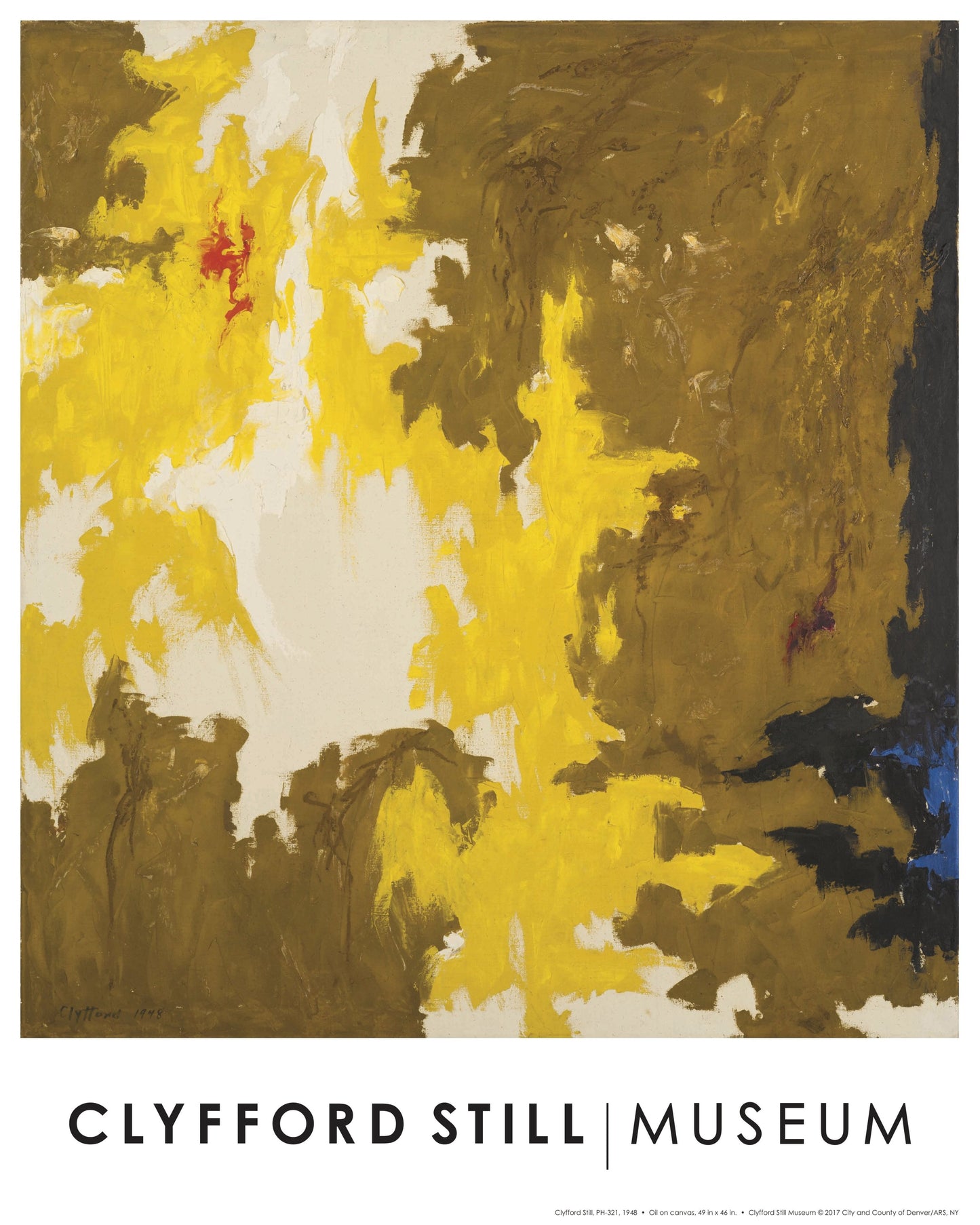 Clyfford Still Poster PH-321, 1948