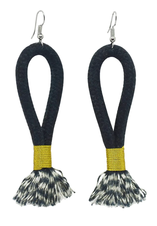 Inkulu Cotton Rope Earrings