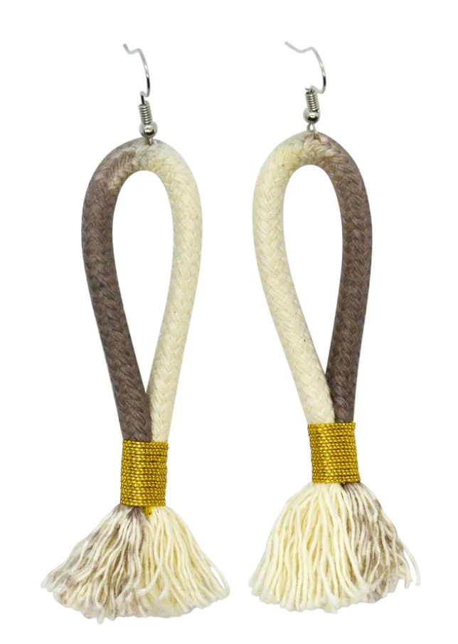 Inkulu Cotton Rope Earrings