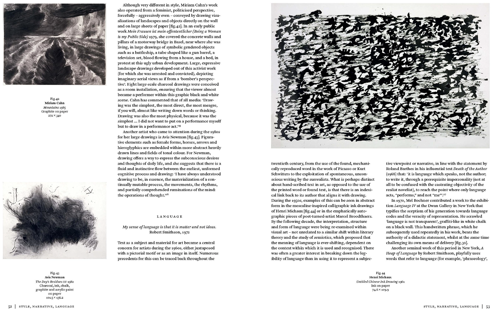 Inside page from ‘Contemporary Drawing: From the 1960s to Now’