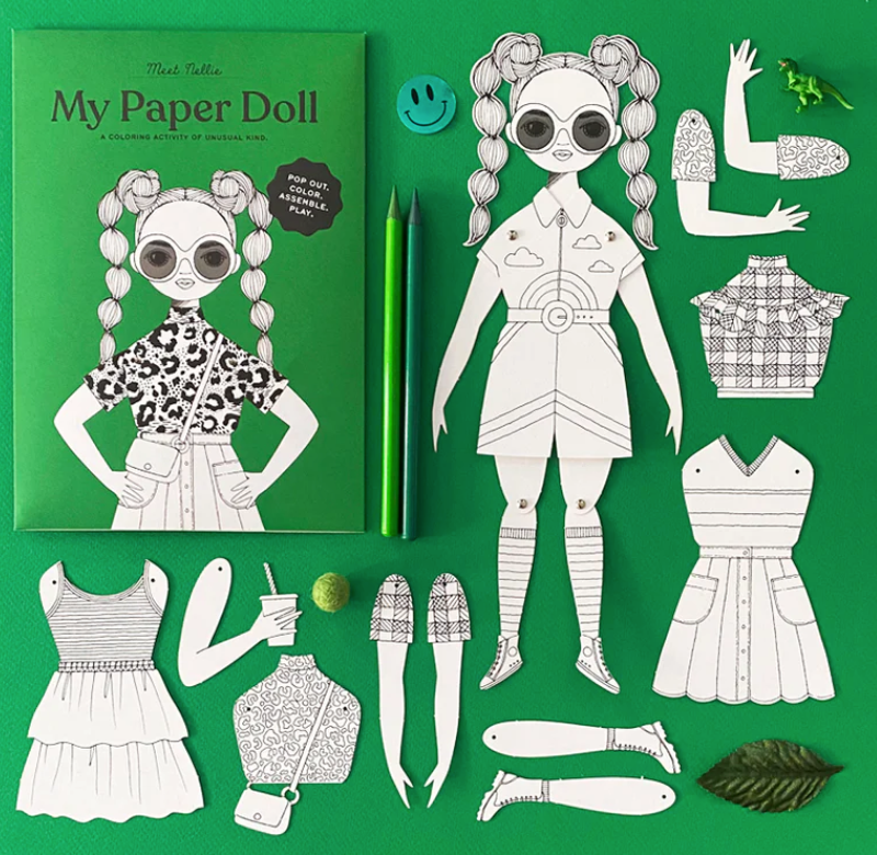Coloring Paper Doll Kits