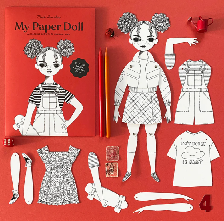 Coloring Paper Doll Kits