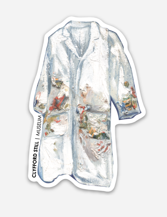 White Paint Coat Sticker