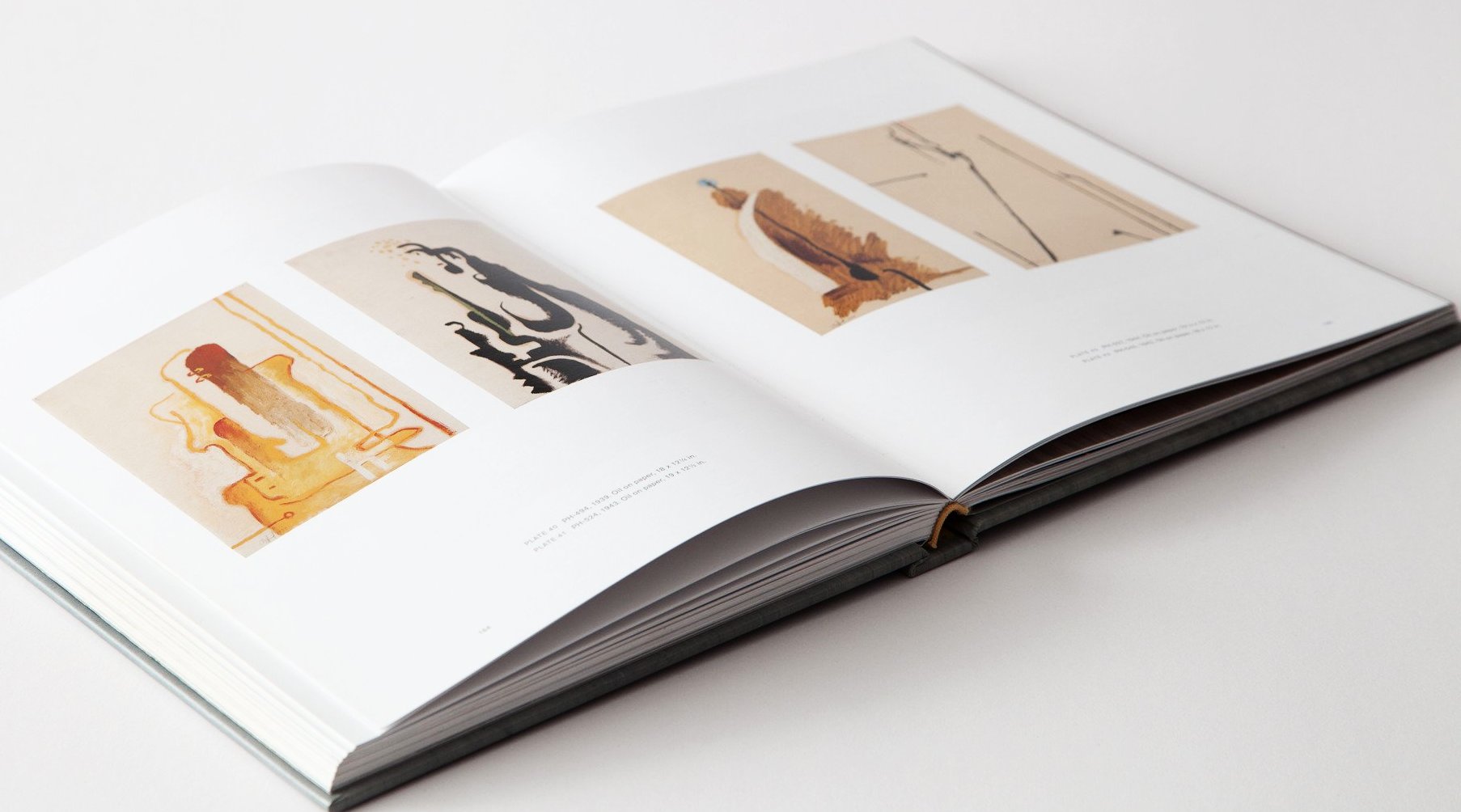 Pages 164-165 from ‘Clyfford Still: The Artist's Museum’ featuring PH-494, PH-524, PH-527, and PH-545.