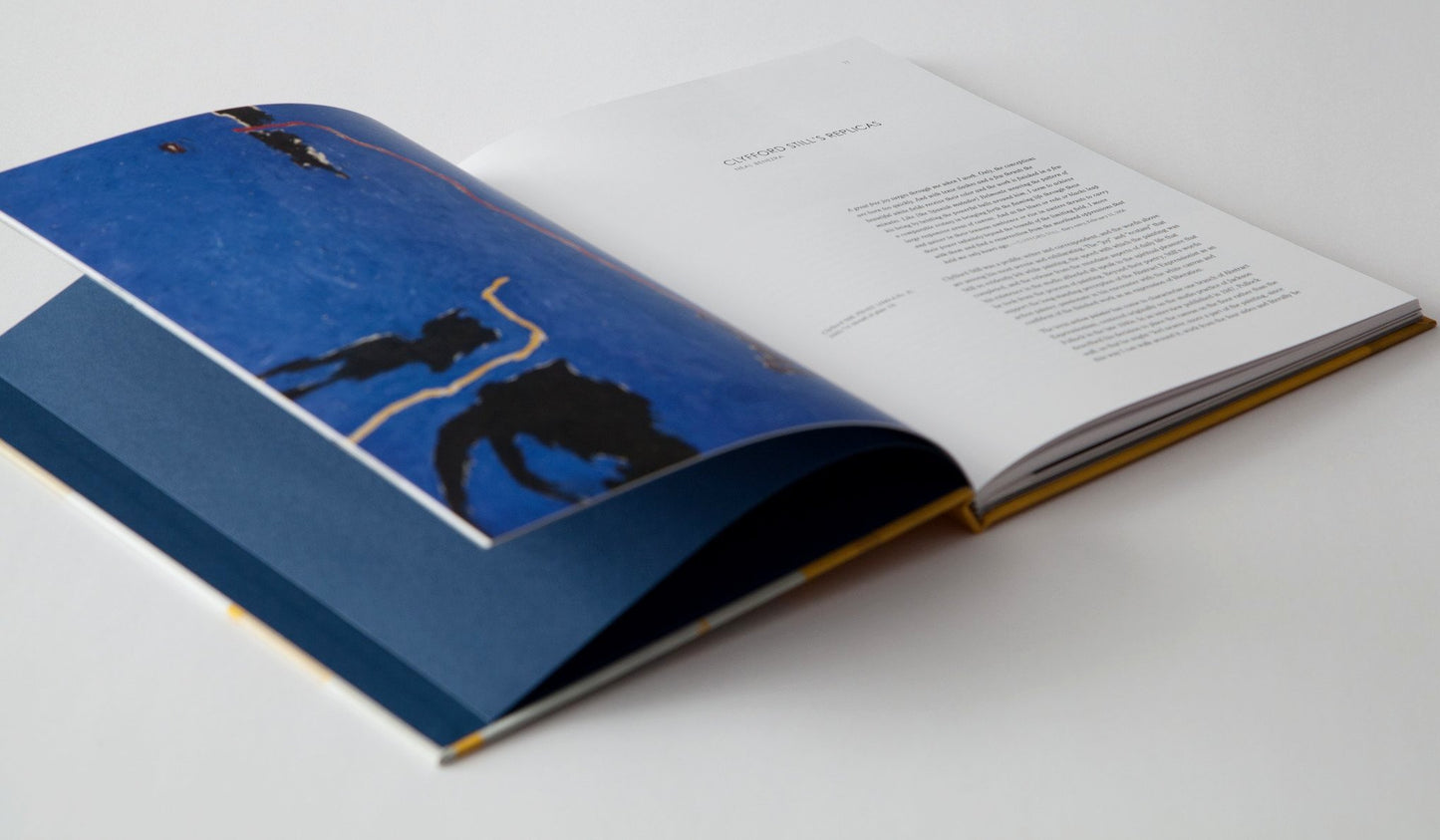 Photo of the Introduction page from ‘Repeat/Recreate: Clyfford Still's "Replicas"’