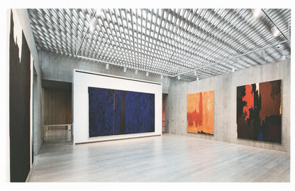 Clyfford Still Postcard featuring a photograph of the inside of the Clyfford Still Museum