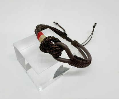 Nautical Surfer Bracelet/ Chocolate 