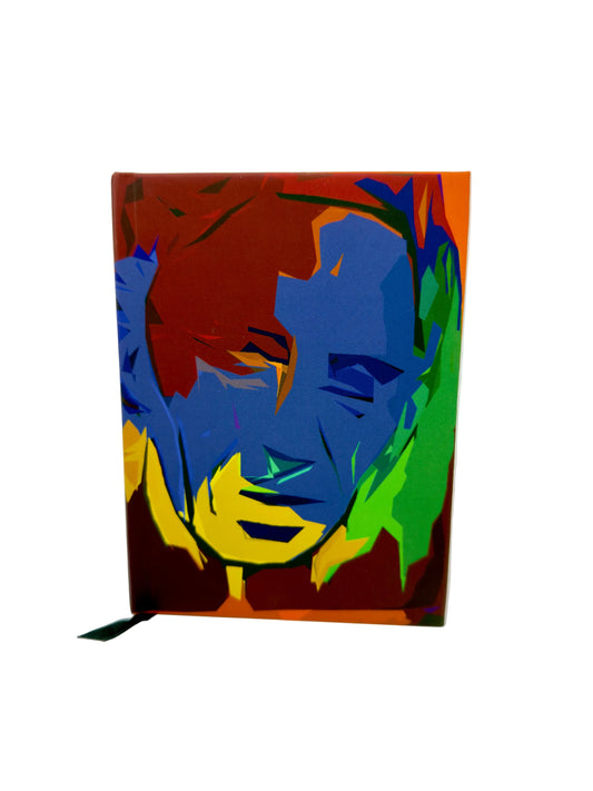 Colorful abstract journal on a white background