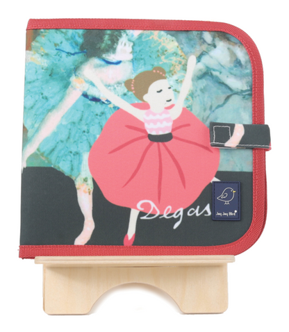 ‘Degas Color It & Go erasable book’ with rounded soft ballerina cover