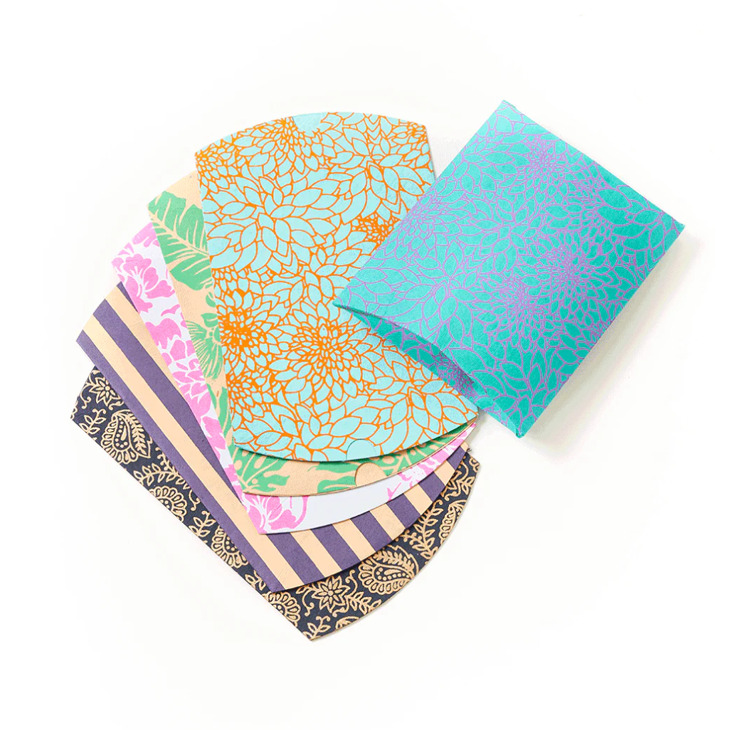 Colorful and patterned Paper Pillow Gift Box