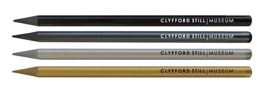 Four solid-woodless graphite pencils in Silver, Black, Gold, and pure color.