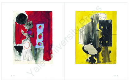 Robert Motherwell Drawing: As Fast as the Mind Itself. Page 32 and 33 featuring 1940s art.