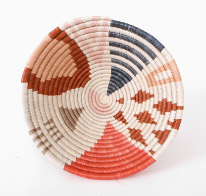 Image of Bloom Coral Cheza Woven Bowl.