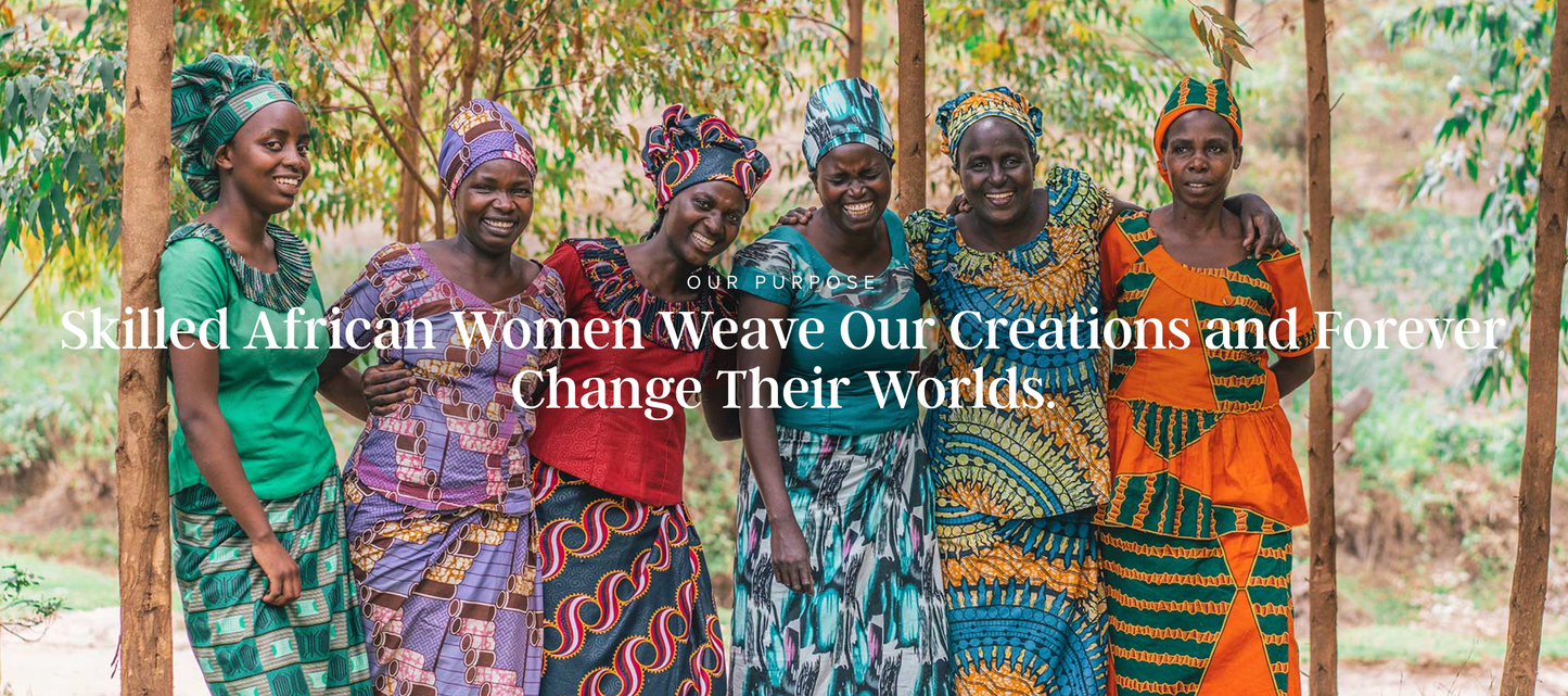 Image showing headline, "Skilled African Woman Weave Our Creators and Forever Change Their Worlds." 