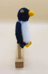 Image of Penguin Hand Knit Puppet.