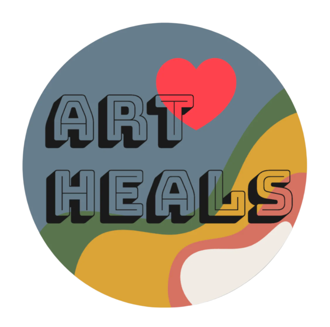 Art Heals Bumper Sticker