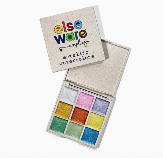 Metallic Watercolors - Portable, Eco-Friendly - 9 Colors