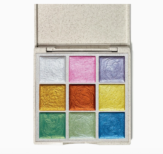 Metallic Watercolors - Portable, Eco-Friendly - 9 Colors